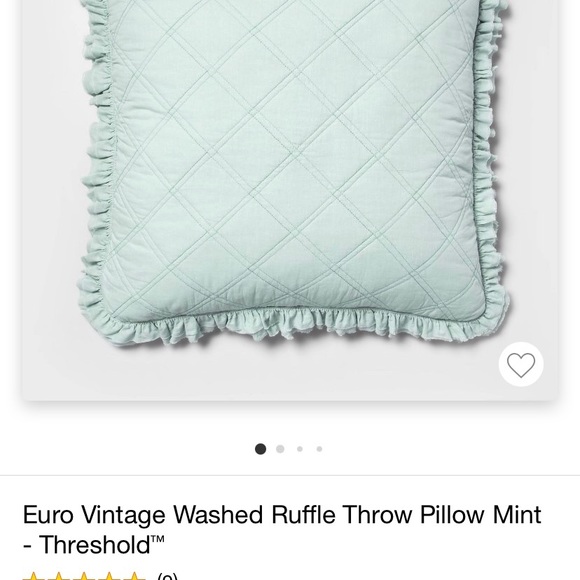 Euro Vintage Washed Ruffle Throw Pillow - Picture 4 of 4